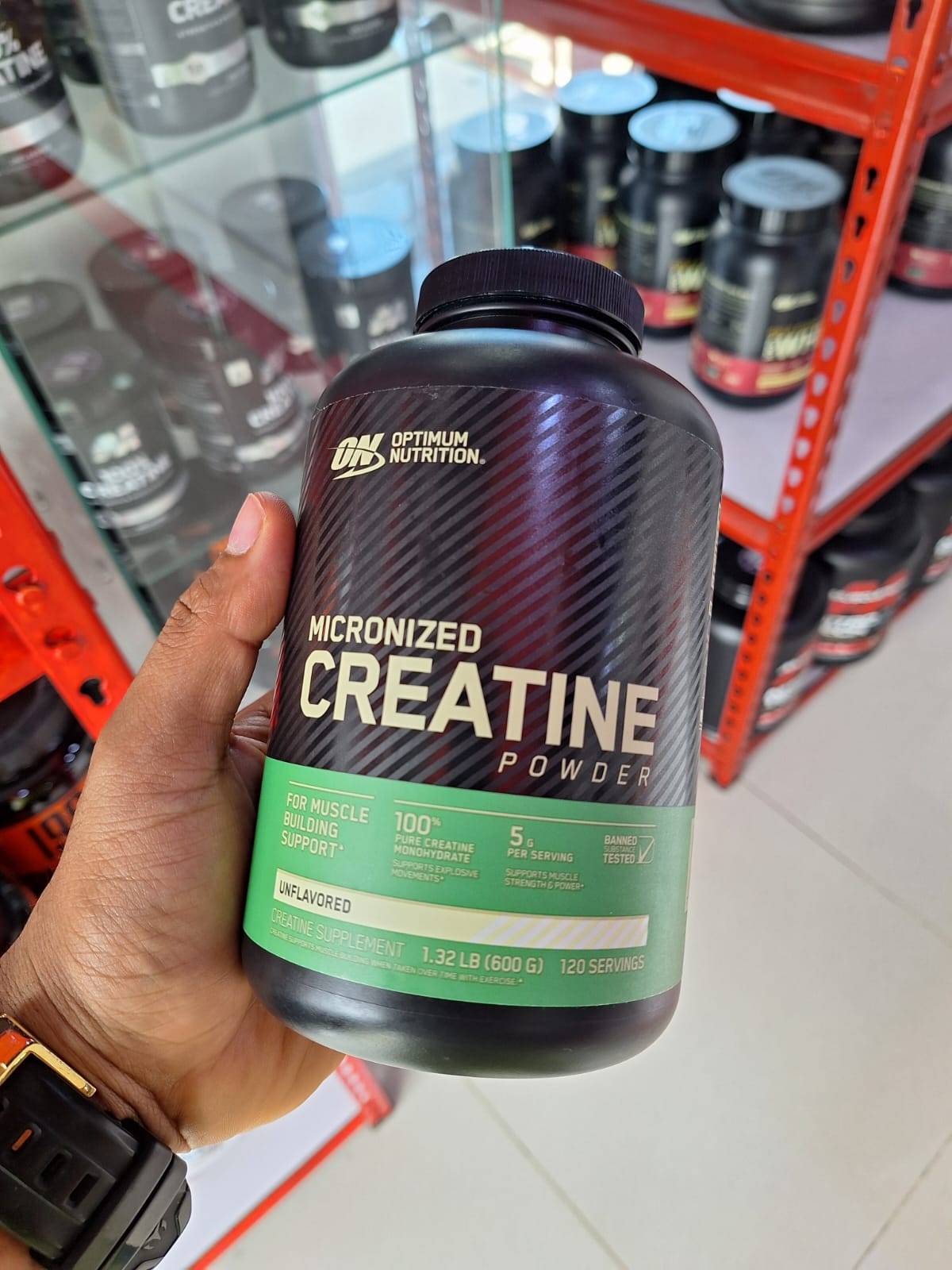 Optimum Nutrition Creatina Micronizada Monohidrato 120 serv